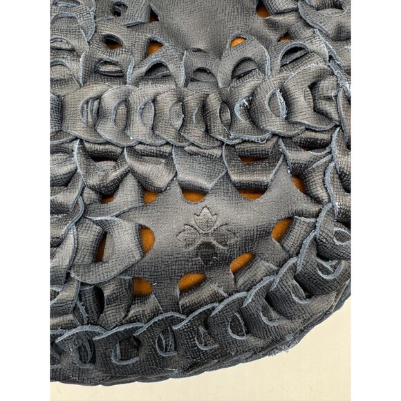 PATRICIA NASH Ticci leather flapover tote crossbody bag + Dust bag  BLUE DENIM - Picture 6 of 8